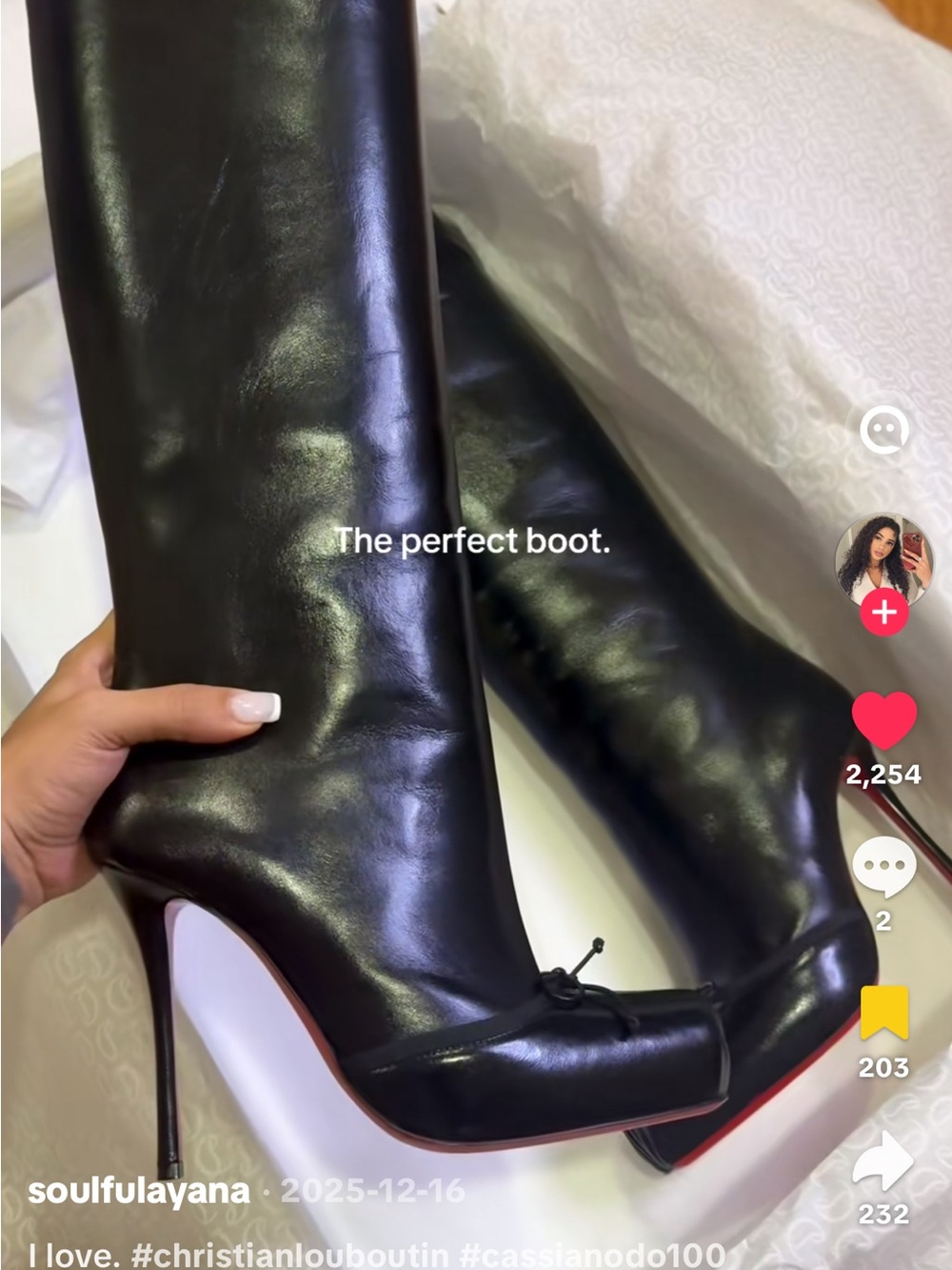 Maison Martin Margiela Black Leather High-Knee Stiletto Boots